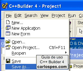 Guardar como... en Borland C++ Builder 4