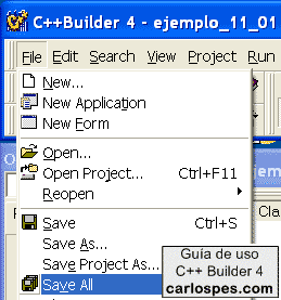 Guardar todo en Borland C++ 4