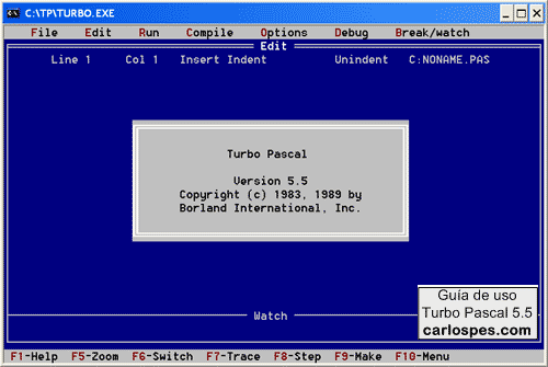 Borland Turbo Pascal 5.5