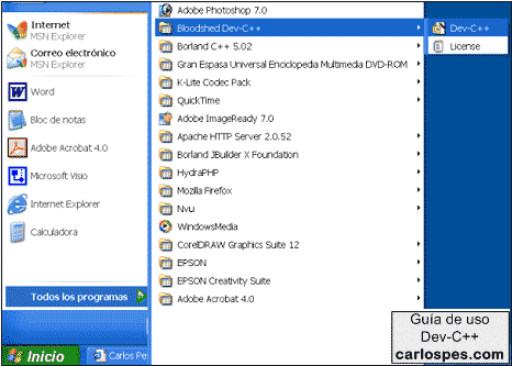 Iniciar Dev-C++