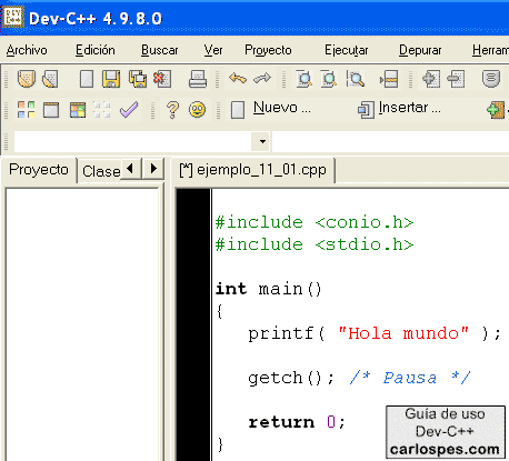 Editar en Dev-C++