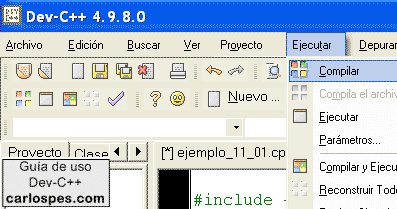 Compilar en Dev-C++
